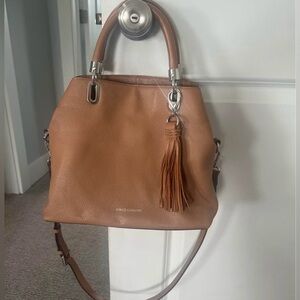 Vince Camuto Brown Leather Shoulder Bag